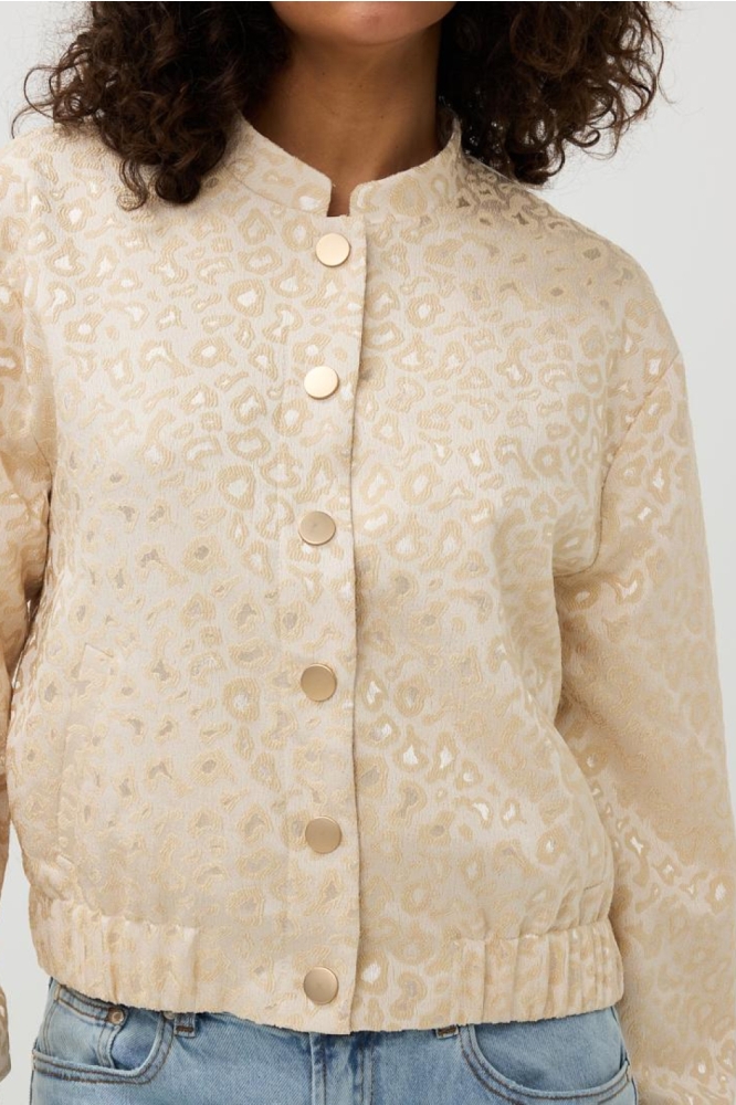 JACKET BOMBER FANCY JACQUARD SP25 17009 123 Ivory